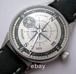 New! Watch Molniya Mechanical Compass Russian Men's Soviet USSR Dial Wrist 3602