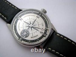 New! Watch Molniya Mechanical Compass Russian Men's Soviet USSR Dial Wrist 3602