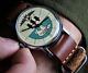 New! Watch Pobeda Buran Mechanical Soviet Ussr Wrist Russian Men's Bear Leather