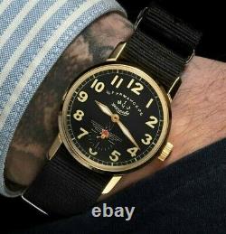 New! Watch USSR Soviet Sturmanskie 1 mchz Mechanical Russian Men's Wrist Golden