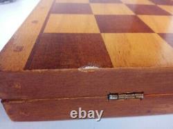 Nice Authentic Classic Soviet Big Chess set Wooden Russian Vintage USSR antique