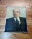Oil Painting Ussr Portrait Of Vladimir Lenin. Soviet Russian Communist Propaganda