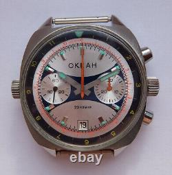 Okean Ocean Vintage USSR Russian Soviet watch Poljot Chronograph 3133 1499