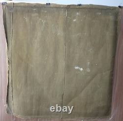 Old Big Russian Soviet Painting oil Canvas LENIN Outdoors USSR 1970s