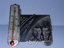Old Soviet Russian Vtg Gagarin Titov space ussr COSMONAUT rocket rare souvenir