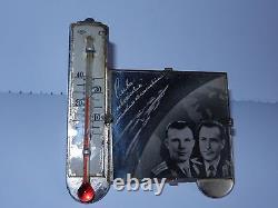 Old Soviet Russian Vtg Gagarin Titov space ussr COSMONAUT rocket rare souvenir