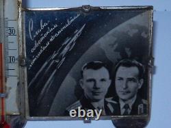 Old Soviet Russian Vtg Gagarin Titov space ussr COSMONAUT rocket rare souvenir