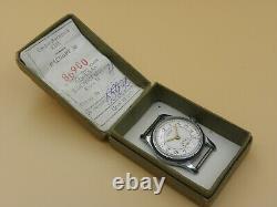 Old Stock In Box with Doc Pobeda ZIM 1964 Soviet Russian USSR watch