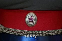 Original Cold War USSR Soviet Union Russian Army Officers Visor Cap Nice Patina