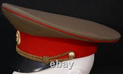 Original Cold War USSR Soviet Union Russian Army Officers Visor Cap Nice Patina