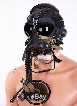 Original Mig pilot helmet+oxygen mask KM-32 Russian Air Force Soviet 4pcs in set