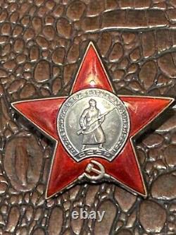 Original Military Soviet Russian Medal Order of the Red Star #3 200 058