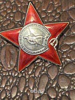 Original Military Soviet Russian Medal Order of the Red Star #3 200 058
