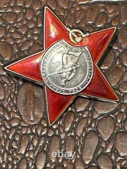 Original Military Soviet Russian Medal Order of the Red Star #3 200 058