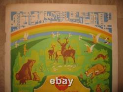 Original Russian Soviet Ussr Protection Of Nature Poster Greenpeace No Hunting