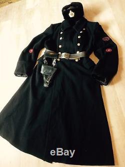 Original Russian Soviet uniform coat arine officer +cap +belt, model 1943 WW-2