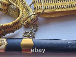 Original Soviet Navy Officers' Dagger ceremonial Dress Belt USSR Russian