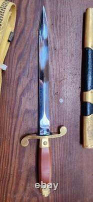 Original Soviet Navy Officers' Dagger ceremonial Dress Belt USSR Russian 1954
