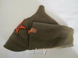 Original Soviet Russian CIVIL War Budenovka Hat Cap 1918-1922 Hammer And Plow