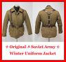 Original Soviet Russian Red Army Winter Uniform Jacket + Belt + Suspenders