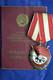 Original Soviet Russian Ussr Badge Order Of Red Banner 407679 With Order Book