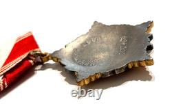 Original USSR Order for Personal Courage Medal #1336 Soviet Russian Silver
