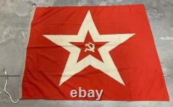 Original USSR RUSSIAN SOVIET COLD WAR ERA NAVY JACK FORTRESS FLAG 54x43