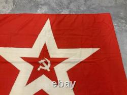 Original USSR RUSSIAN SOVIET COLD WAR ERA NAVY JACK FORTRESS FLAG 54x43 Original USSR RUSSIAN SOVIET COLD WAR ERA NAVY JACK FORTRESS FLAG 54x43