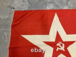 Original USSR RUSSIAN SOVIET COLD WAR ERA NAVY JACK FORTRESS FLAG 54x43