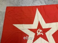 Original USSR RUSSIAN SOVIET COLD WAR ERA NAVY JACK FORTRESS FLAG 54x43 Original USSR RUSSIAN SOVIET COLD WAR ERA NAVY JACK FORTRESS FLAG 54x43