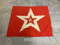 Original USSR RUSSIAN SOVIET COLD WAR ERA NAVY JACK FORTRESS FLAG 54x43