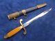 Original Vintage Russian Soviet Navy Dagger And Scabbard Made In 1948