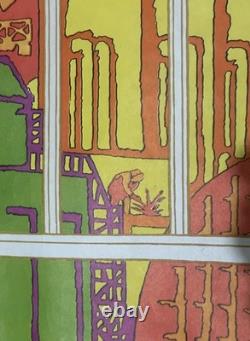 Original Vintage Russian Triptych Soviet Poster USSR 1981 Large 3 Piece Banner Original Vintage Russian Triptych Soviet Poster USSR 1981 Large 3 Piece Banner