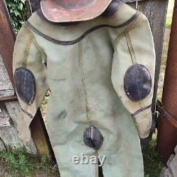 Original russian Soviet 3-bolt Diving Helmet, suit, boots(escafandra, casque)