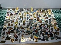 Over 230 Pcs of LOT COLLECTION RUSSIAN SOVIET Tourist BADGES PIN USSR