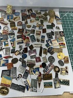 Over 230 Pcs of LOT COLLECTION RUSSIAN SOVIET Tourist BADGES PIN USSR