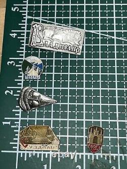 Over 230 Pcs of LOT COLLECTION RUSSIAN SOVIET Tourist BADGES PIN USSR