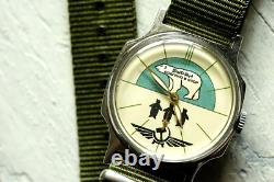 POBEDA BURAN Antarctic polar bear Arctic USSR Vintage watch Russian Victory