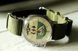 POBEDA BURAN Antarctic polar bear Arctic USSR Vintage watch Russian Victory