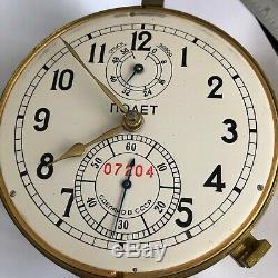 POLJOT 6MX Chronometer Ship Marine Clock 1MCHZ Russian Soviet Navy Military USSR
