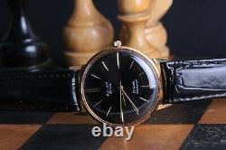 POLJOT De Luxe ultra slim watch gold plated Wrist watch Mechanical USSR