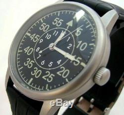 POLJOT Laco Aviator Wrist Watch Mechanical Army Fashion Nice USSR Russian Sovei