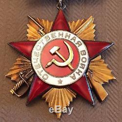 Patriotic War Order Ussr Soviet Russian Ww2 (army Combat Gold Award Military)