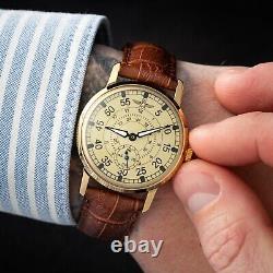 Pobeda Watch Mechanical Aviator Soviet Russian USSR Men Military Rare Vintage 20