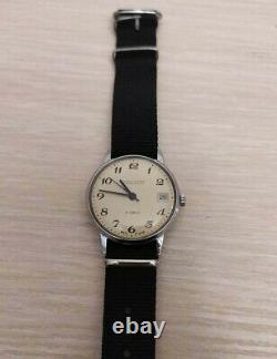 Poljot 17 Jewels Soviet Vintag Collectible USSR Nice Cream Wristwatch Watch