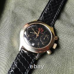 Poljot 3133 Chronograph Soviet Ussr Russian 1993 Wrist 23 J Watch Gold F Men