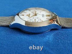 Poljot Chronograph 3133 Russian Soviet Vintage Watch USSR RARE 1990 Maintained