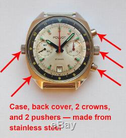 Poljot Vintage USSR Russian Soviet watch Chronograph Sturmanskie 3133 2467
