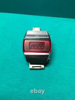 Pulsar Elektronika 1 CCCP USSR Soviet Russian First Digital Red LED Wristwatch