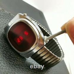 Pulsar Elektronika 1 First Russian USSR Digital Red LED Wrist Watch